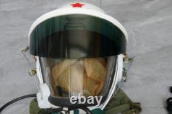 Original High Altitude Fighter Pilot Flight Helmet, Pull Down Sunvisor, fly suit