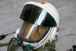 Original High Altitude Fighter Pilot Flight Helmet, Pull Down Sunvisor, fly suit