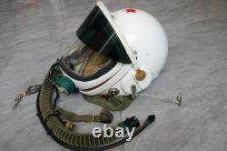 Original High Altitude Fighter Pilot Flight Helmet, Pull Down Sunvisor, fly suit
