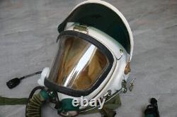Original High Altitude Fighter Pilot Flight Helmet, Pull Down Sunvisor, fly suit