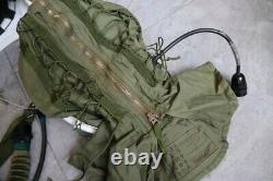Original High Altitude Fighter Pilot Flight Helmet, Pull Down Sunvisor, fly suit