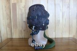 Original MiG-15 Pilot Leather Flight Helmet, Oxygen Mask 6502, Goggles