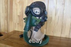 Original MiG-15 Pilot Leather Flight Helmet, Oxygen Mask, Goggles