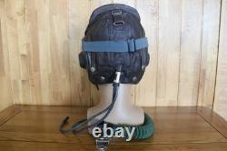 Original MiG-15 Pilot Leather Flight Helmet, Oxygen Mask, Goggles
