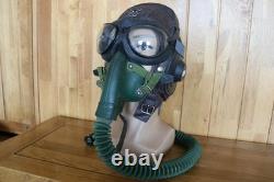 Original MiG-15 Pilot Leather Flight Helmet, Oxygen Mask, Goggles