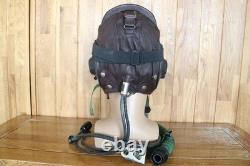 Original MiG-15 Pilot Leather Flight Helmet, Oxygen Mask YM6505, Goggles