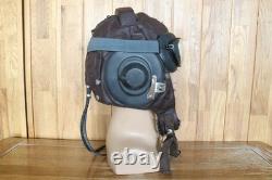 Original MiG-15 Pilot Winter Leather Flight Helmet, Big Sea Eye Goggles