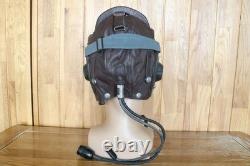 Original MiG-15 Pilot Winter Leather Flight Helmet, Big Sea Eye Goggles