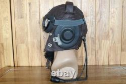 Original MiG-15 Pilot Winter Leather Flight Helmet, Big Sea Eye Goggles