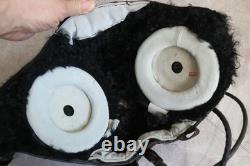 Original MiG-15 Pilot Winter Leather Flight Helmet, Big Sea Eye Goggles