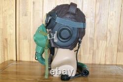Original MiG-15 Pilot Winter Leather Flight Helmet, Oxygen mask(6512), Goggles
