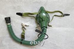 Original MiG-15 Pilot Winter Leather Flight Helmet, Oxygen mask(6512), Goggles