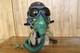 Original MiG-15 Pilot Winter Leather Flight Helmet, Oxygen mask, Brown Goggles