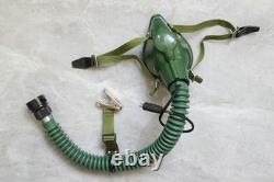 Original MiG-15 Pilot Winter Leather Flight Helmet, Oxygen mask, Brown Goggles
