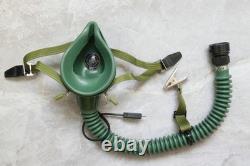 Original MiG-15 Pilot Winter Leather Flight Helmet, Oxygen mask, Brown Goggles