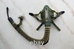 Original MiG-15 Pilot Winter Leather Flight Helmet, Oxygen mask, Goggles