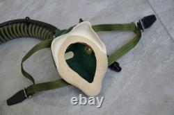 Original MiG-15 Pilot Winter Leather Flight Helmet, Oxygen mask, Goggles