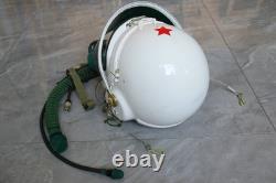 Original MiG-19 Fighter Pilot Flight Helmet, Pull down Sunvisro