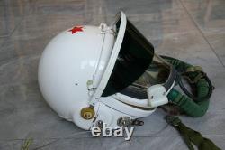 Original MiG-19 Fighter Pilot Flight Helmet, Pull down Sunvisro