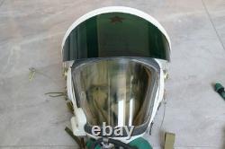 Original MiG-19 Fighter Pilot Flight Helmet, Pull down Sunvisro