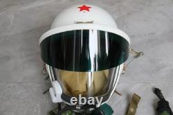 Original MiG-19 Fighter Pilot Flight Helmet, Pull down sunvisor