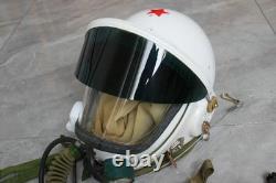 Original MiG-19 Fighter Pilot Flight Helmet, Pull down sunvisor