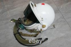 Original MiG-19 Fighter Pilot Flight Helmet, Pull down sunvisor