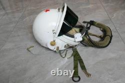 Original MiG-19 Fighter Pilot Flight Helmet, Pull down sunvisor
