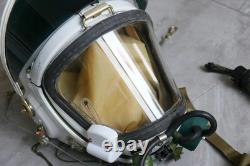 Original MiG-19 Fighter Pilot Flight Helmet, Pull down sunvisor