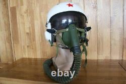 Original MiG Fighter Pilot Helmet ZH-1A(Early Ver), Oxygen Mask YM-6505