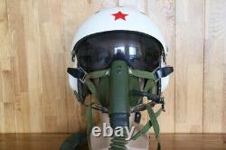 Original MiG Fighter Pilot Helmet ZH-1A(Early Ver), Oxygen Mask YM-6505