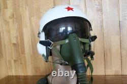 Original MiG Fighter Pilot Helmet ZH-1A(Early Ver), Oxygen Mask YM-6505