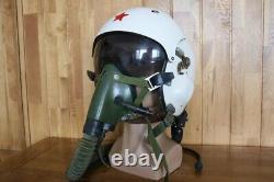 Original MiG Fighter Pilot Helmet ZH-1A(Early Ver), Oxygen Mask YM-6505