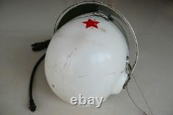 Original Mig Fighter Pilot Flight Helmet, Pull Down Black Sun Visor No. 139