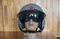 Original Retired Fighter Pilot Helmet QTK-1 (1#/60cm), Pull Down Black Sunvisor