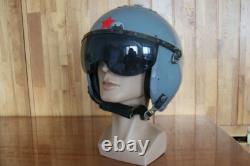 Original Retired Fighter Pilot Helmet QTK-1 (1#/60cm), Pull Down Black Sunvisor