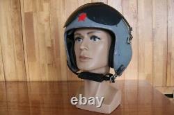 Original Retired Fighter Pilot Helmet QTK-1 (1#/60cm), Pull Down Black Sunvisor