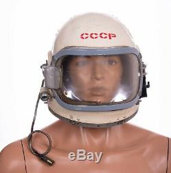 Original Russian USSR pilot flight helmet GSH 6 Soviet space air force