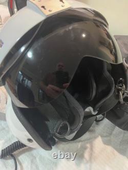 Original SPH-4 Gentex SPH-4 Flight Helmet XXL White Dual Visor NVG +