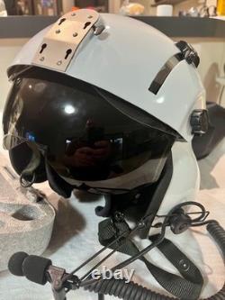 Original SPH-4 Gentex SPH-4 Flight Helmet XXL White Dual Visor NVG +