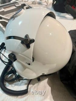 Original SPH-4 Gentex SPH-4 Flight Helmet XXL White Dual Visor NVG +