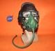 Original Surplus Air Force Pilot Leather Helmet, Oxygen Mask, Early Goggles