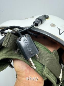 Original USAF Helicopter Pilot Gentex SPH-4 Flight Helmet With Mic Visor X-Large