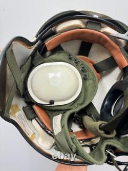 Original USAF Helicopter Pilot Gentex SPH-4 Flight Helmet With Mic Visor X-Large