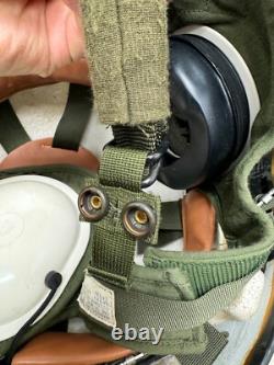 Original USAF Helicopter Pilot Gentex SPH-4 Flight Helmet With Mic Visor X-Large