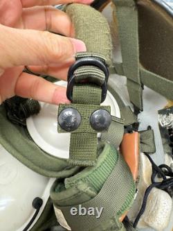 Original USAF Helicopter Pilot Gentex SPH-4 Flight Helmet With Mic Visor X-Large