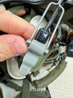 Original USAF Helicopter Pilot Gentex SPH-4 Flight Helmet With Mic Visor X-Large