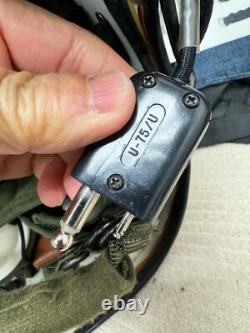 Original USAF Helicopter Pilot Gentex SPH-4 Flight Helmet With Mic Visor X-Large