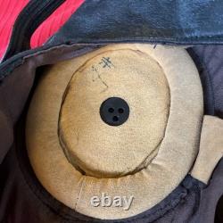 Original Vtg USSR Soviet MiG Fighter Pilot Leather Flight Helmet & Microphone