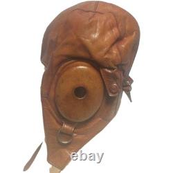 Original WW2 Japanese Army IJA Winter Pilot Flight Helmet Leather Fur 1944